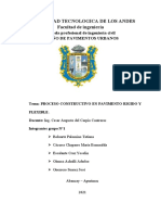 PROCESO CONSTRUCTIVO DE PAVIMENTO RIGIDO FLEXIBLE- PAVIMENTO URBANO