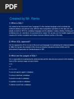 Dbms Cheat Sheet | PDF | Relational Database | Databases