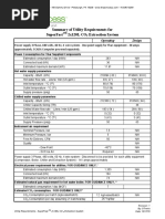 Superfast 2X120L Co Extraction System Summary of Utility Requirements For