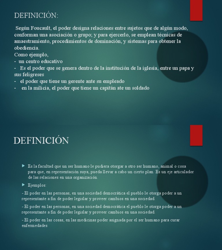 Definición de Poder | PDF