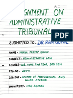 Assignment On Administrative Tribunal