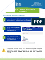 Postularse y Aceptar La Monitoria Academica