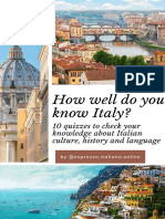 10 Quizzes About Italy (Standard)