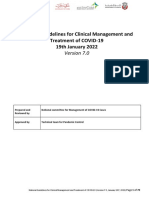 National Guidelines For COVID 19 Management Version 19 Jan 2022