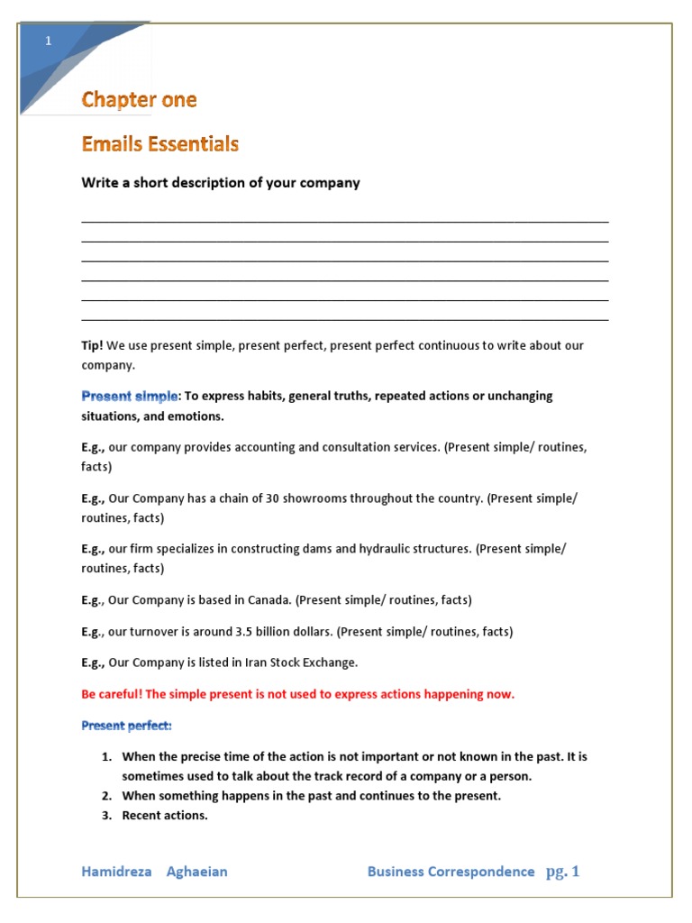 Guidelines for Writing Effective Business Correspondence PDF