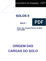 AULA 01 - Origem Das Cargas Do Solo