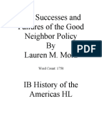 The Good Neighbor Policy IB History Project