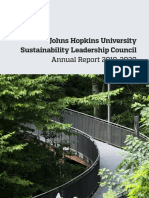 Johns Hopkins University Sustainability Leadership Council Annual Report 2019-2020