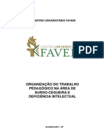 Organização do trabalho pedagógico na área de surdo-cegueira e deficiência intelectual