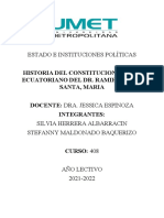 Constitucionalismo Estado e Instituciones P.