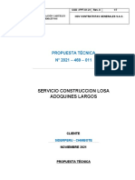 Propuesta Técnica (Losa Concreto) - Sv. Construccion Losa Adoquines Largos