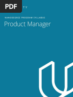 Product Manager: Nanodegree Program Syllabus