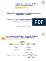 Contr Contrataçao e Exec de Obras Publicas - O Sistems ObraWEB - TCE-PI