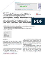 Treatment of Herpes Simplex Labialis in Macule and Vesicle Phases With Photodynamic Therapy. of Two Cases