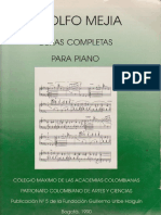 Adolfo Mejia Obras Completas Para Piano