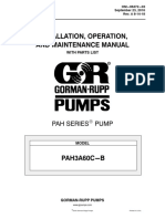 Installation, Operation, and Maintenance Manual: Pah Series Pump