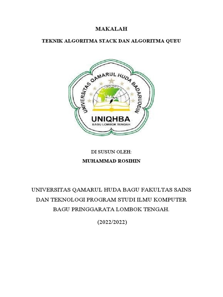 Operasi Dasar Algoritma Stack dan Queue | PDF