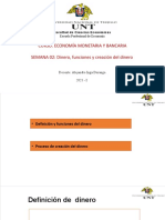 SESION 2 - Dinero, Funciones y Creación Del Dinero