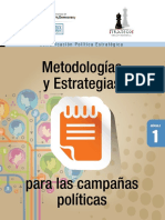 Metodologias y Estrategias Para Las Campanias Politicas. Modulo 1. Por Alfredo Davalos Lopez.