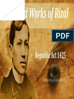 Life and Works of Rizal: Republic Act 1425