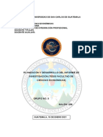 Planeación y Desarrollo Del Informe de Investigación