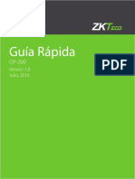 ZKTeco Colombia Control de Acceso OP 200 Guia Rapida