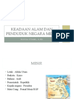 Keadaan Alam dan Penduduk Negara Mesir