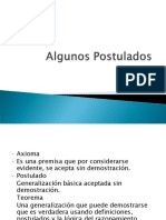 Algunos Postulados