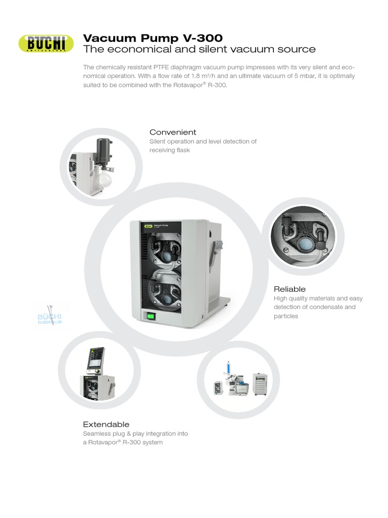 Brochure Buchi Vacuum Pump V300 EN C Signed PDF Vacuum Pump