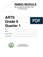 Learning Module: Arts Grade 9 Quarter 1