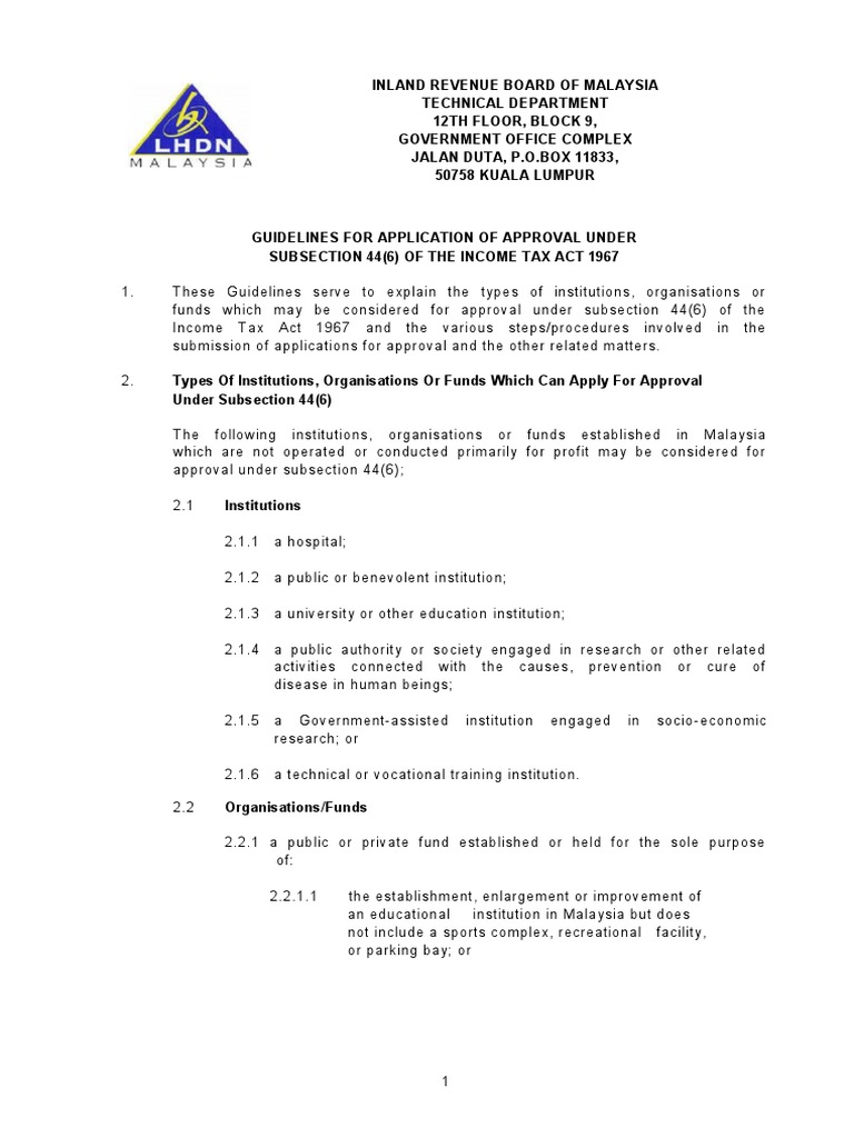 Guidelines for Charitable Approval Requirements and Procedures for