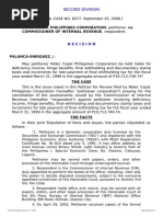 Nidec Copal Philippines Corp. v. CIR, C.T.A. Case No. 6577 Dated September 25, 2006