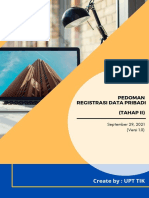 Pedoman Registrasi Data Pribadi