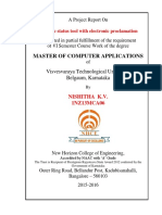 Master of Computer Applications: Visvesvaraya Technological University Belgaum, Karnataka