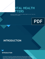 Mental Health Matters: Click To Edit Master Title Style