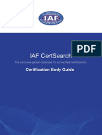 Iaf Certsearch: Certification Body Guide