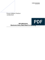 Process Industry Practices Architectural: PIP ARC01016 Electronic Entry Data Sheet For Building
