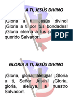Nº 34 ¡Gloria A Ti, Jesús Divino!
