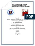 Energia Renovable y No Renovable para Efecto de Construccion de Edificacion.