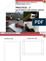 Practical - 2: Outdoor Sketching of Interior and Exterior Spaces