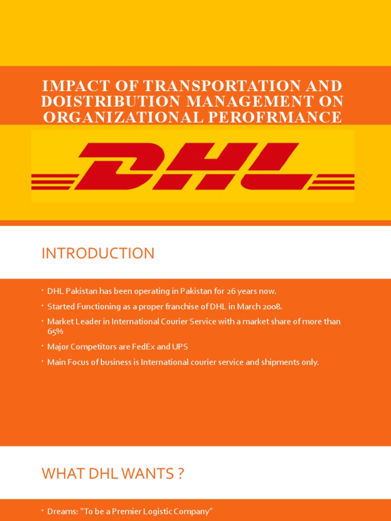 DHL Case Study Presentation | PDF | Logistics | Supply Chain Management