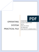 Operating System Practical File