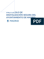 Protocolo de Digitalización Segura Del Ayuntamiento de Madrid