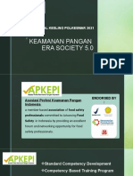 Keamanan Pangan Era Society 5.0 - Seminar Nasional 2021