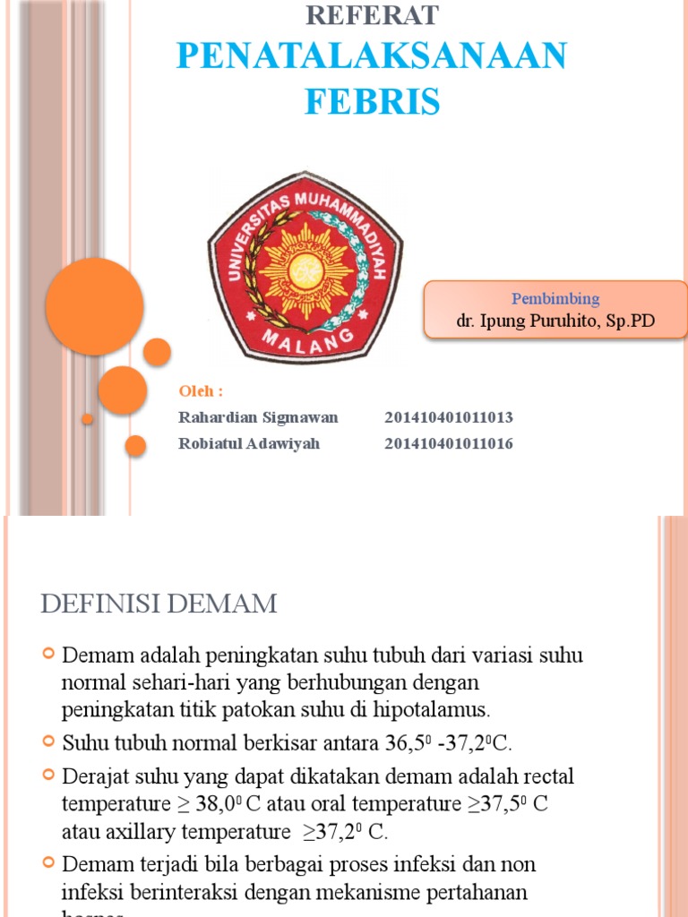 Penatalaksanaan Febris dan Demam | PDF