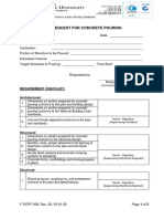 OPD Form-008 Request For Pouring