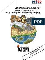 Araling Panlipunan 8: Quarter 1 - Module 1 Ang Katangiang Pisikal NG Daigdig