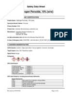 Hydrogen Peroxide, 10% (W/W) : Safety Data Sheet