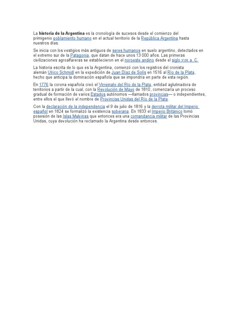 Historia de Argentina PDF