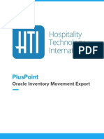 PlusPoint Oracle Inventory Movement Export